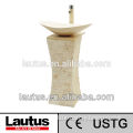 Artistic Lautus PS040GL-OV6038GL nature stone basin with pedestal basins